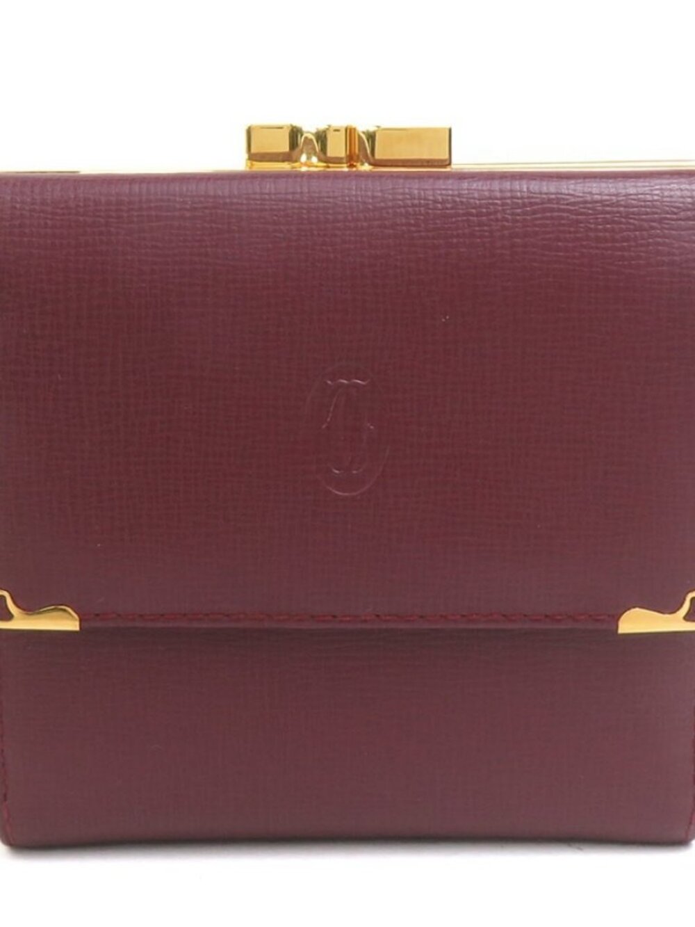 CARTIER Must de Cartier Bifold Wallet Bordeaux Leather